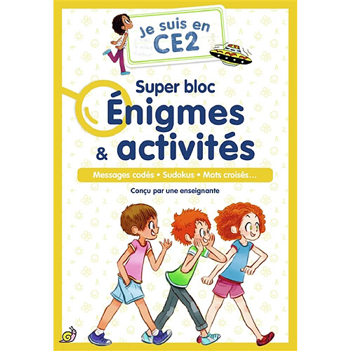 Je suis en CE2 : super bloc énigmes & activités : messages codés, sudokus, mots croisés...