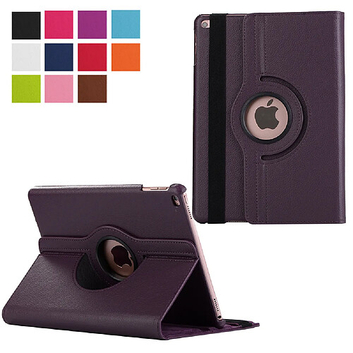 Xeptio Housse nouvel Apple iPad 9.7 2017 / iPad 9,7 2018 rotative - Etui coque violet