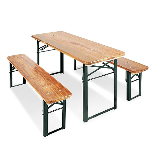 Ensemble Table et Bancs Pinolino Sepp L 110 x P 40 x H 54