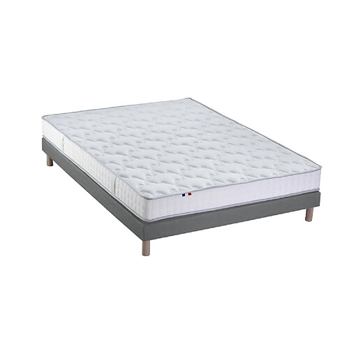 Idliterie Ensemble Matelas 100% latex 5 zones ORIGINEL + Sommier - Spécial Dos Sensible - Fabriqué en France