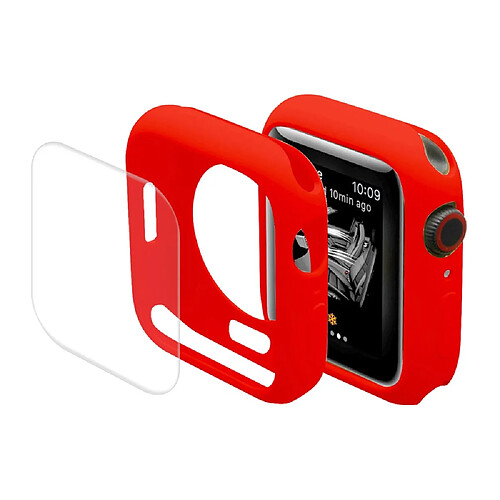 Coque en TPU ENKAY anti-griffes, rouge pour votre Apple Watch Series 7 41mm