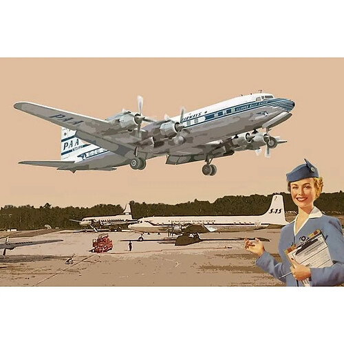 DC-7C Pan American World Airways - 1:144e - Roden