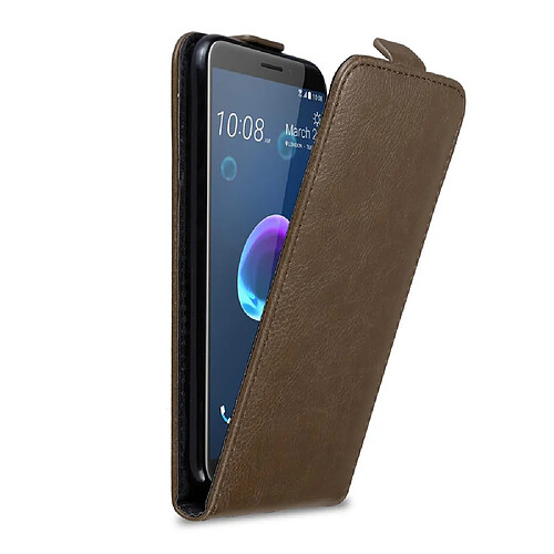 Cadorabo Coque HTC Desire 12 Etui en Marron