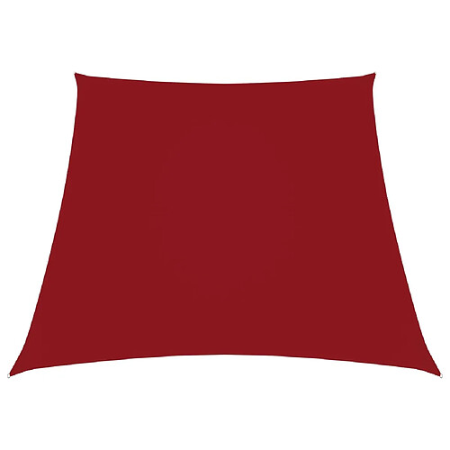 ComfortXL Voile De Parasol Tissu Oxford Trapèze 2/4x3 M Rouge