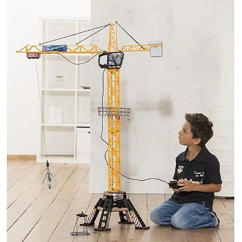 Dickie Toys Grue géante filoguidée 120cm jaune - Univers miniatures - Travaux publics - DICKIE