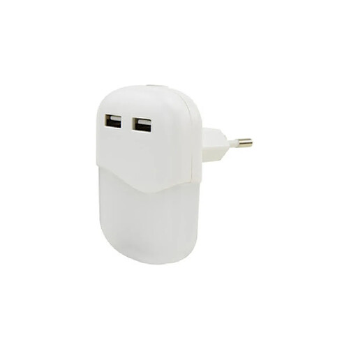 ANSMANN Lampe d'orientation à LED NL15AC, 2x port USB, blanc ()