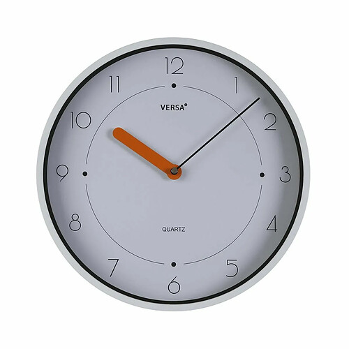 Horloge Murale Versa Blanc Plastique Quartz 4 x 30 x 30 cm