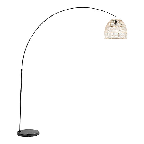 Beliani Lampadaire GUAVIARE Rotin Beige sable