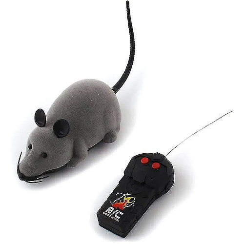 Jouet de Rat En Peluche Rc de Rat Télécommandé Électronique Pour Enfant de Chien de Chat