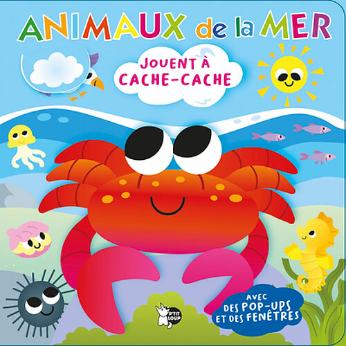 Animaux de la mer jouent à cache-cache