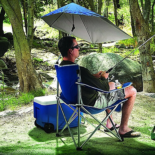 Wewoo Chaise pliante portative de camping de voyage de de pêche de loisirs de plein air avec le parapluie