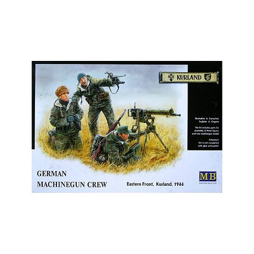 Master Box Figurine Mignature German Machinegun Crew Eastern Front Kurland 1944