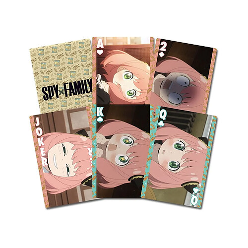 GETC Spy x Family - Jeu de cartes Anya Facial Expressions