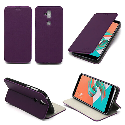 Etui Asus Zenfone 5 LITE violet (ZC600KL) Slim Style Cuir avec stand - Housse cover flip coque de protection ZenFone 5 Light smartphone 2018 - accessoires pochette XEPTIO case …