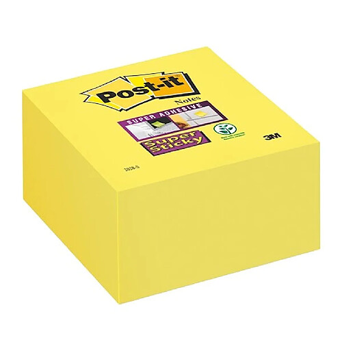 Bloc cube repositionnable SUPER STICKY POST-IT 76 x 76 - Bloc de 350 feuilles