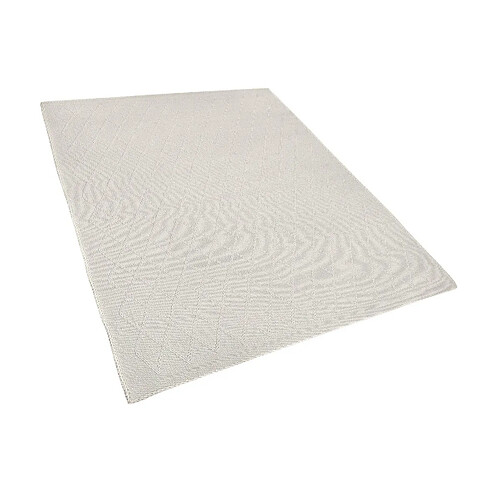 Beliani Tapis rectangulaire blanc cassé 160 x 230 cm ERZIN