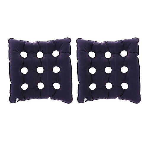 2 Pièces/ensemble Coussin De Siège Gonflable D'air Pour Le Sofa De Chaise De Voyage D'avion De Queue