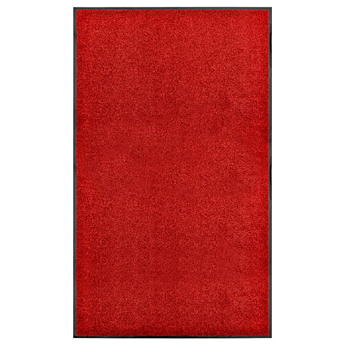 Decoshop26 Paillasson lavable Rouge 90x150 cm DEC023187