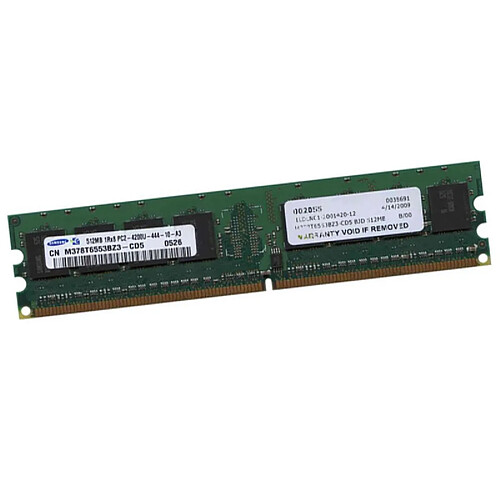 512Mo RAM Samsung M378T6553BZ3-CD5 DDR2 PC2-4200U 533Mhz 240Pin 1Rx8 1.8v CL4 · Occasion