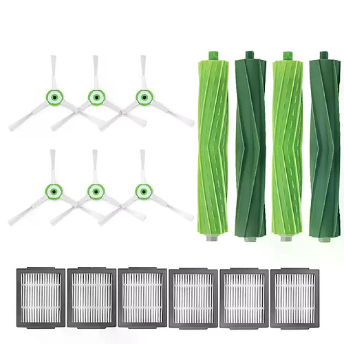 Kit de filtre et de brosse à rouleau et latérale pour iRobot Roomba i7, i7+,pièces de robot aspirateur, E5, E6, E7, i7 Plus,