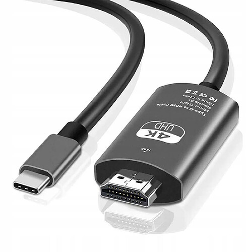 GUPBOO Adaptateur Type C USB-C - Câble HDMI 4K MHL 200cm,JL2747