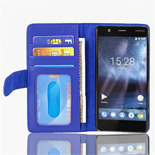 Cadorabo Coque Nokia 3 2017 Etui en Bleu