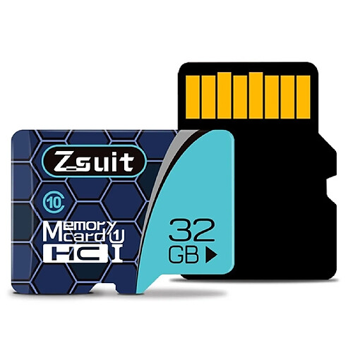 Wewoo Carte Micro SD Zsuit 32Go High Speed Class10 Argent Gris TF SD Mémoire