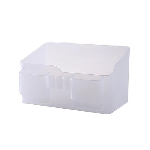 Universal 4pcs plastique salle de bains nordique assistant cosmétique table bijoux conteneurs boîtes de rangement étagère étagère bureau coque(blanche)