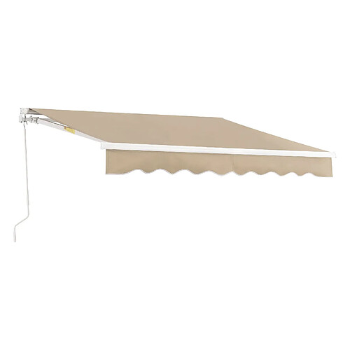 Helloshop26 Store banne avec manivelle 250 x 200 cm beige 03_0008298