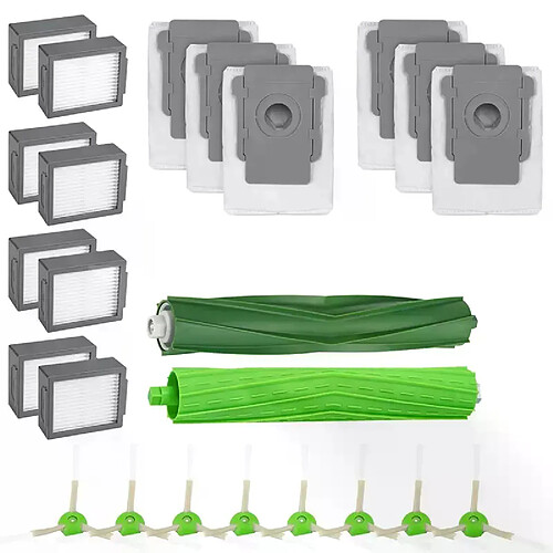 Pièces de rechange pour aspirateur IRobot Roomba I7 E5 E6 I3, Kit d'accessoires, filtre à brosse, sac à poussière, AD 24 pièces