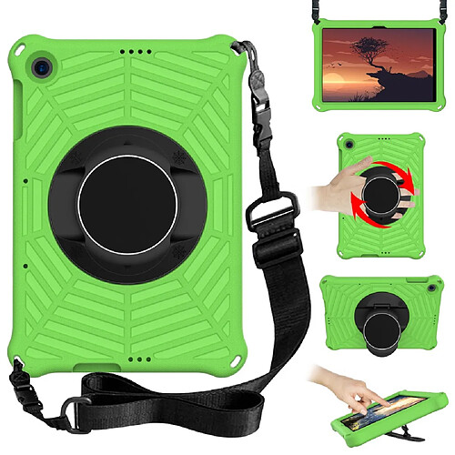 Coque en TPU avec bandoulière vert pour votre Huawei Enjoy Tablet 2/MatePad T 10 9.7 pouces/MatePad T 10S 10.1 pouces