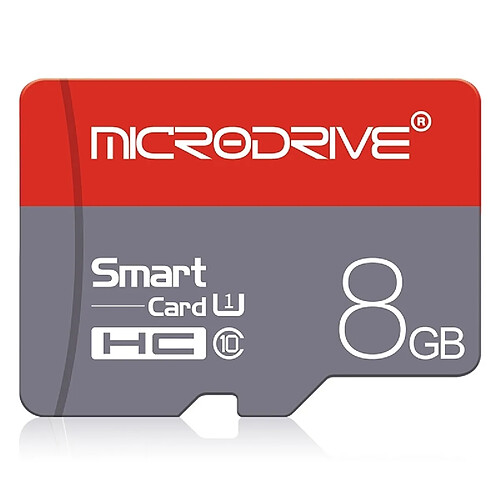 Wewoo Carte Micro SD mémoire SD TF Microdrive 8 Go grande vitesseclasse 10