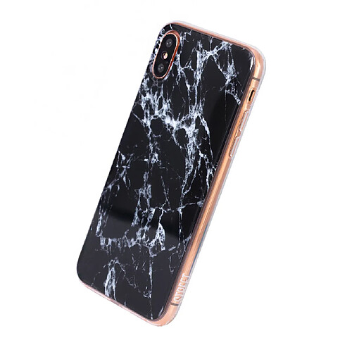 uunique street marble silicone coque apple iphone x, xs metallic