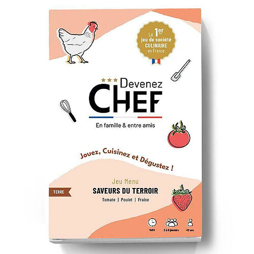 Devenez Chef - Jeu de société culinaire - Menu Saveurs du terroir