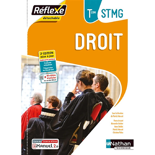 Droit terminale STMG : livre + licence élève