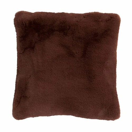 Paris Prix Coussin Imitation Fourrure Cutie 45x45cm Marron Clair