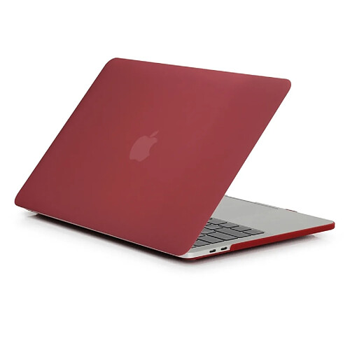 Wewoo Housse Sacoche Étui de protection pour ordinateur portable style givré pour MacBook Pro 13,3 pouces A1989 (2018) (Vin Rouge)