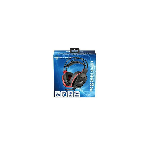 Casque Subsonic Pro Gaming 50 pour PS4 Xbox One Nintendo Switch et PC Noir et Rouge