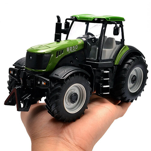 Universal 1: 30 Modèle de tracteur en alliage moulé sous pression, modèle de jouet d'ingénierie simulant le son métallique et le glissement, | Voiture jouet moulée sous pression(Vert)