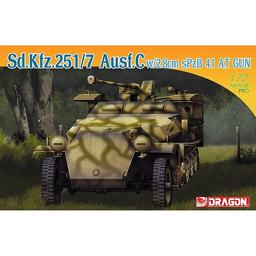 Dragon Maquette Véhicule Sd.kfz.251/7 Ausf.c W/2.8cm Spzb 41 At Gun