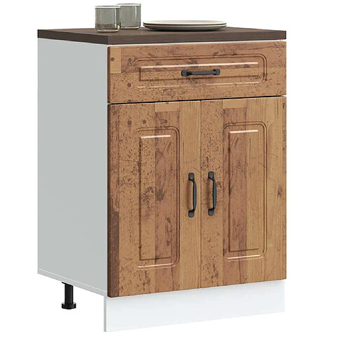 vidaXL Armoire de cuisine Kalmar vieux bois bois d'ingénierie