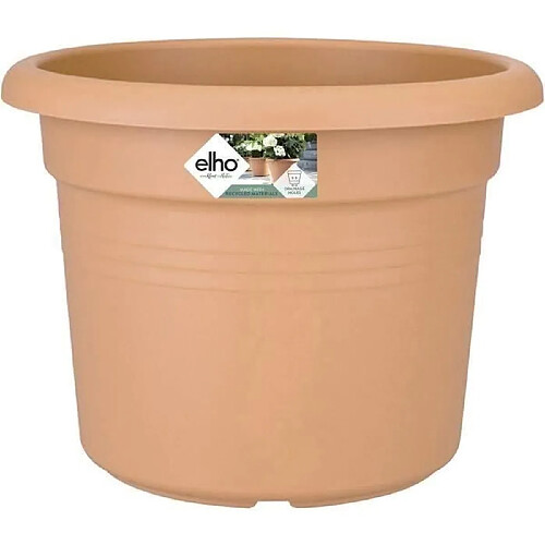 ELHO Pot De Fleurs Rond GREEN BASICS - Plastique - Ø40 - Terre cuite doux