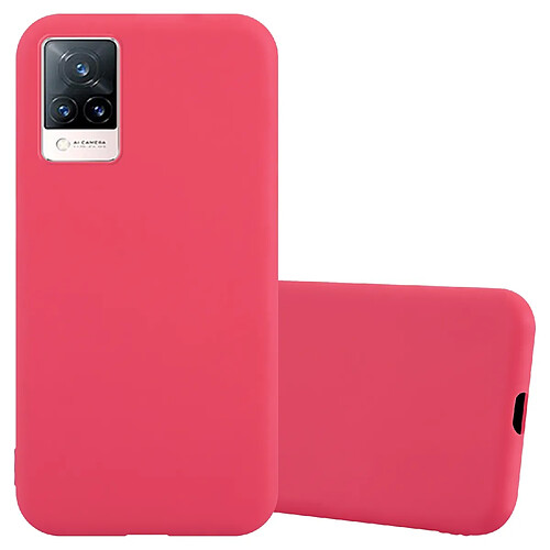 Cadorabo Coque Vivo V21 4G / 5G Etui en Rouge