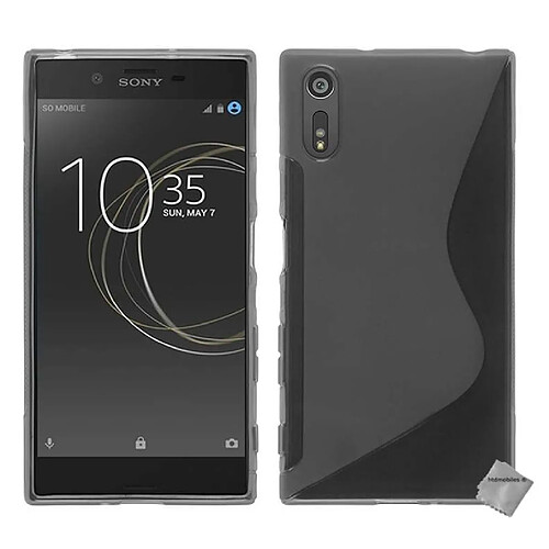 Htdmobiles Coque silicone gel fine pour Sony Xperia XA1 Ultra + verre trempe - TRANSPARENT