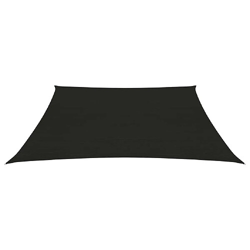 Maison Chic Voile d'ombrage | Voile de parasol | Toile d'ombrage 160 g/m² Noir 2x2 m PEHD -MN73639