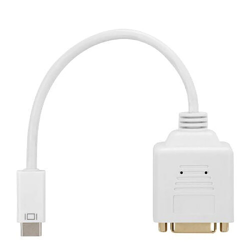 HDGear Adaptateur mini DVI (fiche 19 broches) vers prise HDMI Type A 0,20 m Blanc (Import Allemagne)