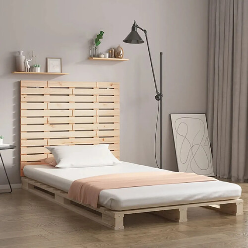 Maison Chic Tête de lit scandinave,Meuble de chambre murale 96x3x91,5 cm Bois massif de pin -MN67240