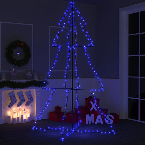 vidaXL Arbre de Noël cône 240 LED d'intérieur/d'extérieur 118x180 cm