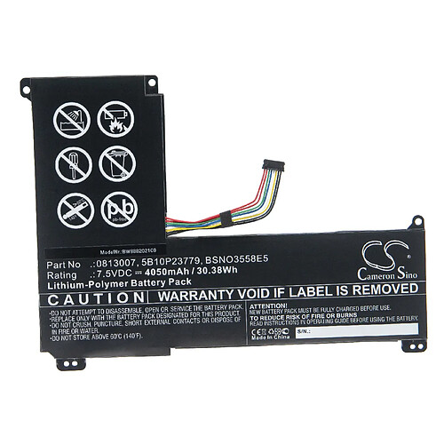 vhbw Batterie compatible avec Lenovo IdeaPad 120S-14IAP-81A50093MH laptop (4050mAh, 7,5V, Li-polymère)