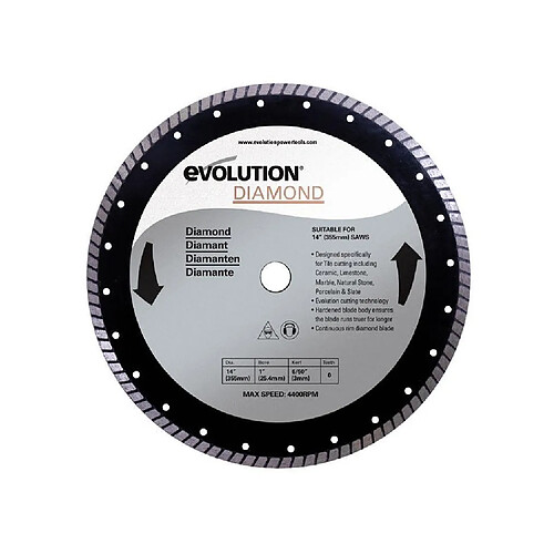 EVOLUTION Disque diamant FURY 355mm